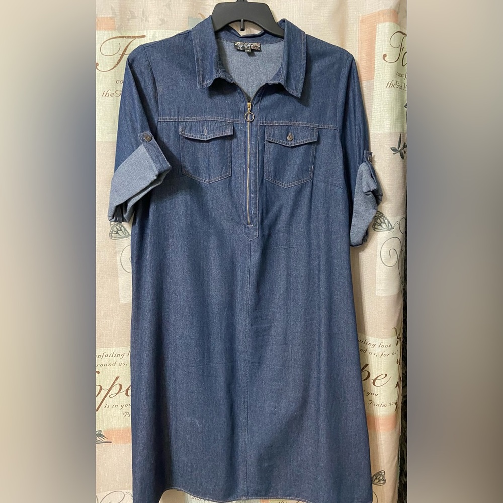 Denim dress. Size 1X